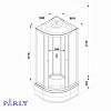 Душевая кабина PARLY BETT B821 (80х80х215)