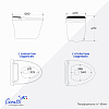 Унитаз напольный Ceruttispa ЭСТЕР (ESTER) Smart CT10617 с дистанционным управлением (680x400x470)