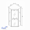 Душевое ограждение Ceruttispa ЧИКА (CHIKA) ZP91BF (90x90x195)