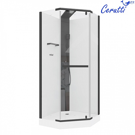 Душевая кабина Ceruttispa ЧИКА (CHIKA) 901B (90x90x215-225)