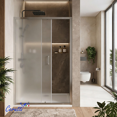 Душевая дверь в нишу Ceruttispa ГЛОРИЯ (GLORIA) D120F (120х195)